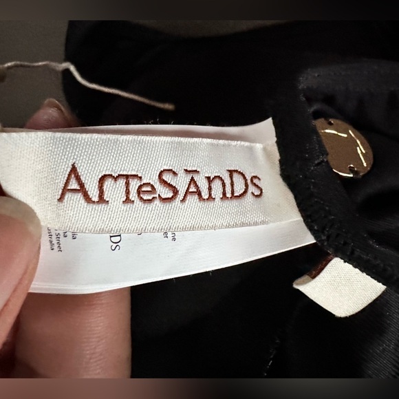 ARTESANDS One Piece Swimsuit MULTI CUP Built In Bra Lined Scoop Neck Black 10 - Picture 7 of 16